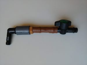 Inserting a ball valve into the 1/2 inch drip line
