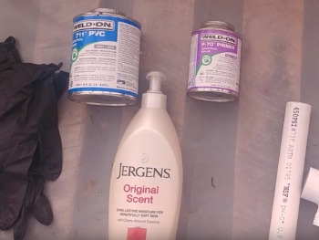 Safety PPE for gluing PVC