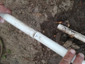 Cutting Sprinkler PVC Pipe to size