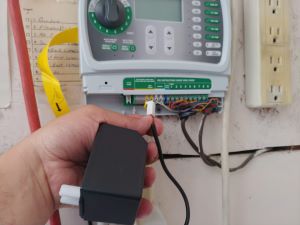 Proper organization of sprinkler timer wiring